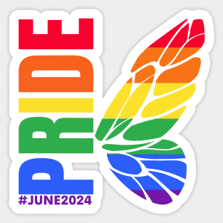 Pride Butterfly, June 2024 Sticker